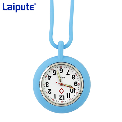 LaiputeはデジタルFob腕時計のHalterneckシリコーンの看護婦の腕時計の水晶動きを看護する