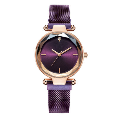 Vacuumplatingの女性の水晶手首のWatchv 32mmのscratchless Antiabrasion